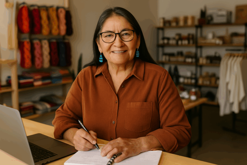 indigenous business plan Indigenous entrepreneur working on business plan with funding support